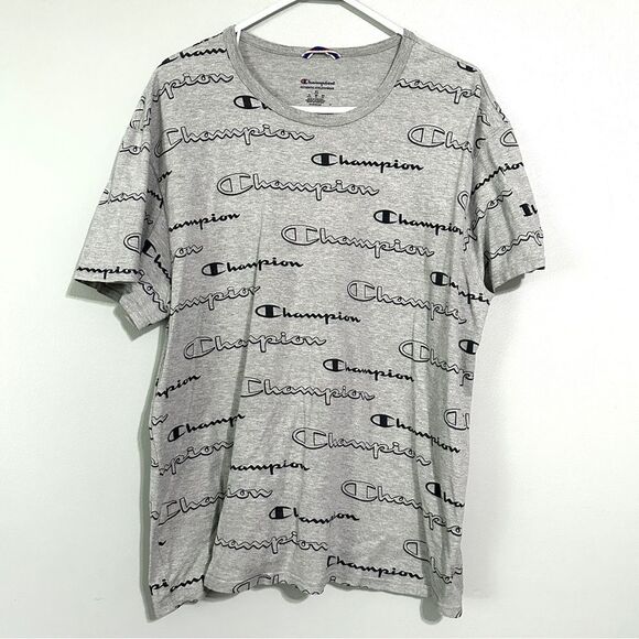 Champion Men’s size XL gray logo T-Shirt 597B4 - Picture 1 of 5